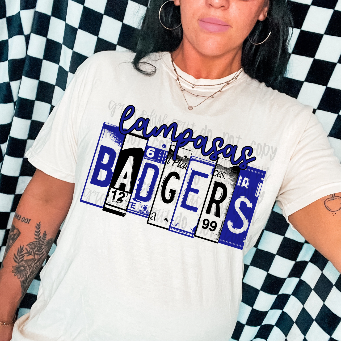Badger Plates WHITE TEE
