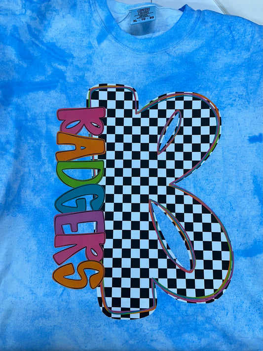 Neon Checkered B Badgers
