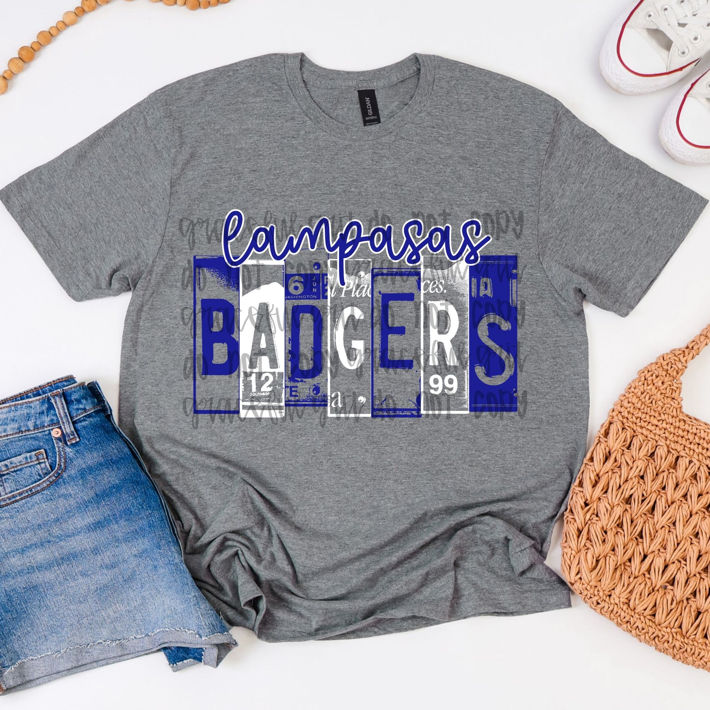 Badger Plates GREY TEE