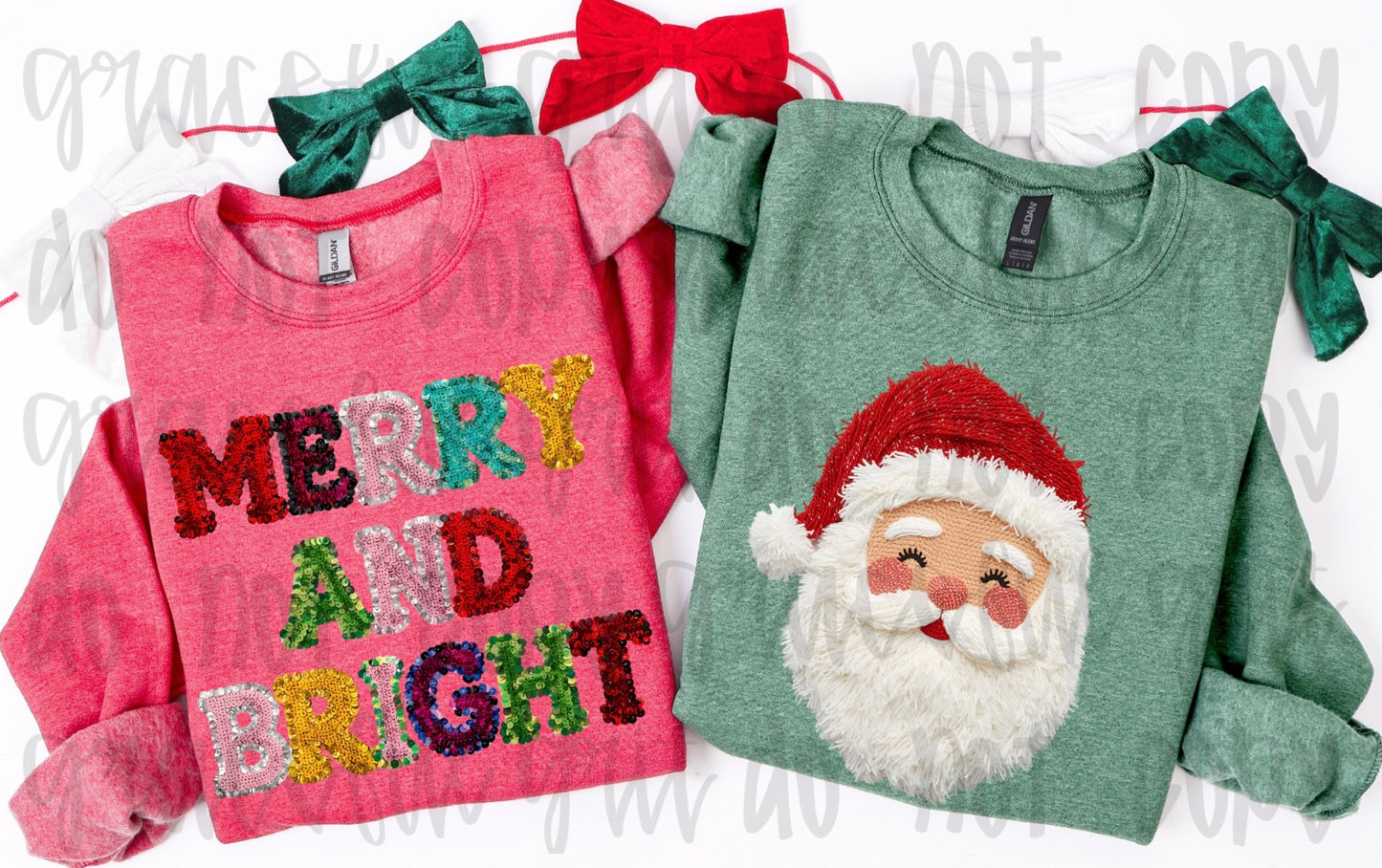 Merry & Bright Faux Sequins