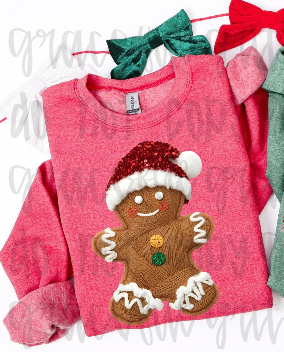 Faux Yarn Gingerbread