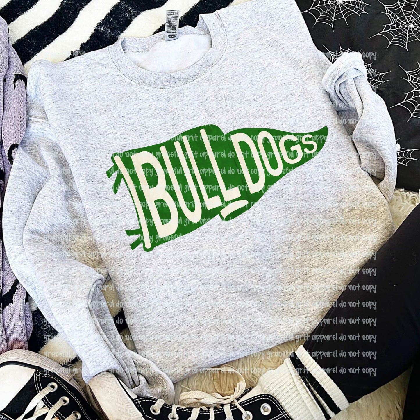 Bulldog Watercolor Banner