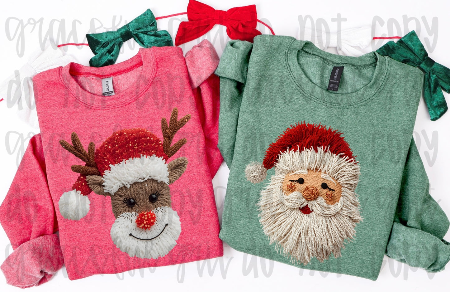 Faux Yarn Reindeer