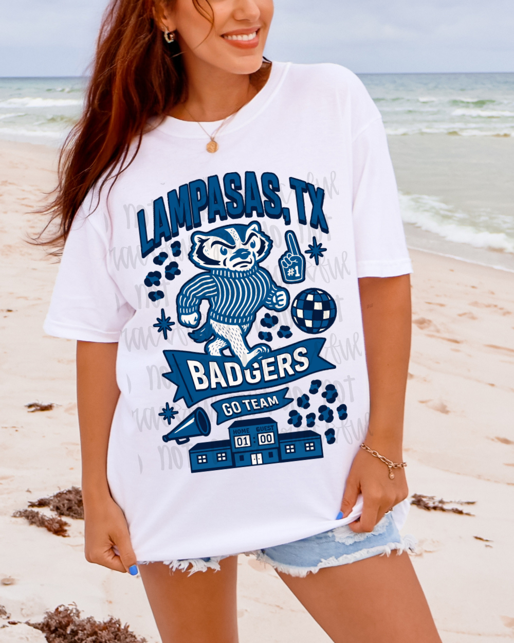 Preppy Badger Monotone Collage