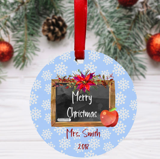 Personalized Teacher Bus Driver Ornament
