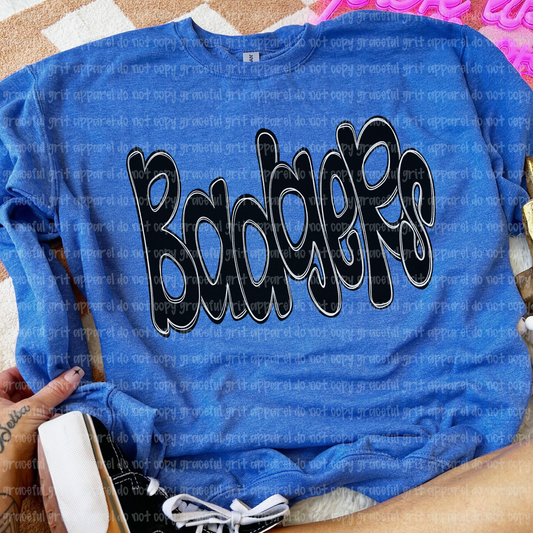Badgers Funky Letters OS