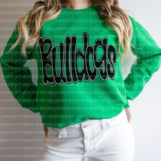 Bulldogs Funky Letters