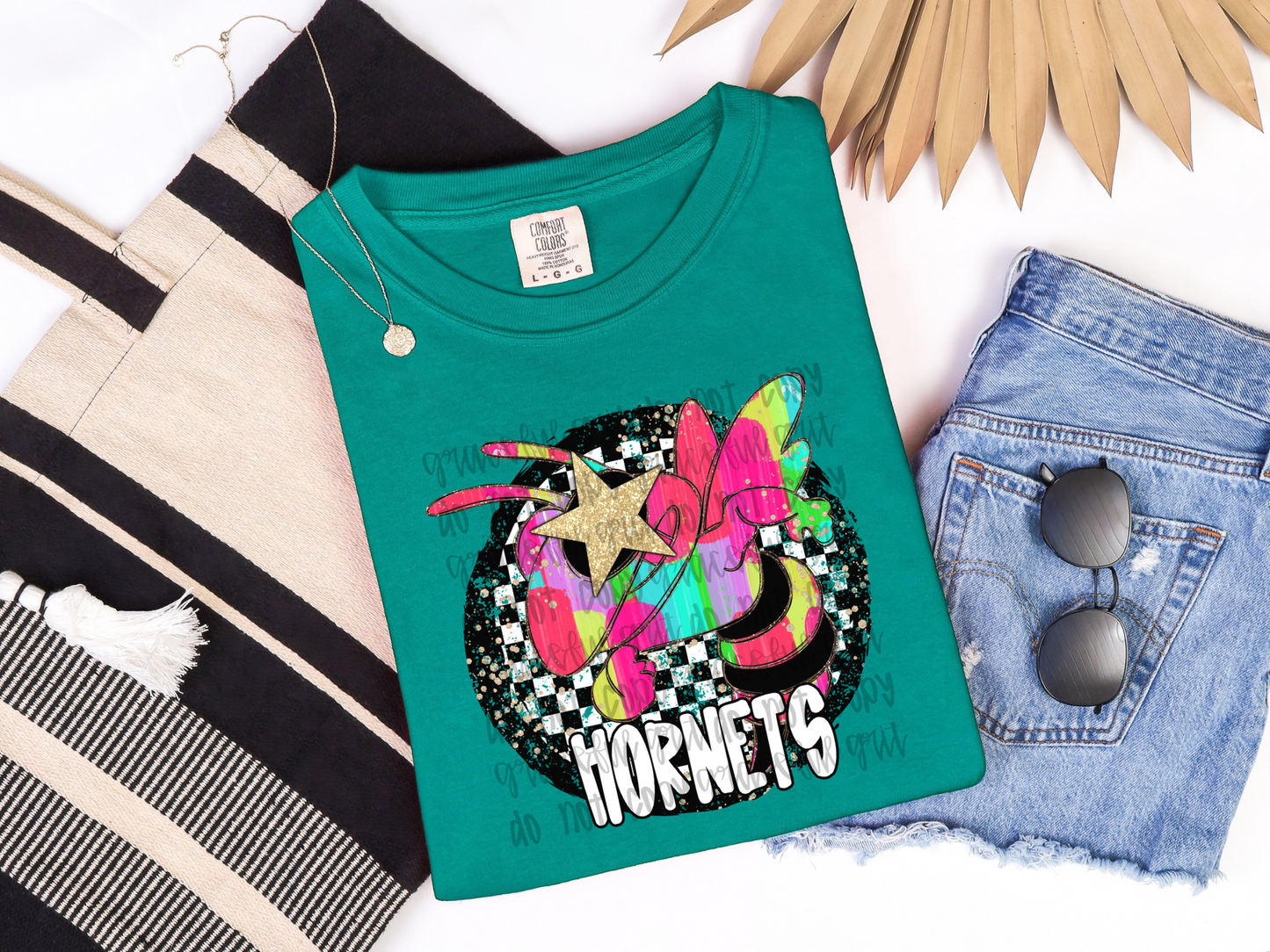 Neon Retro Mascot Hornets