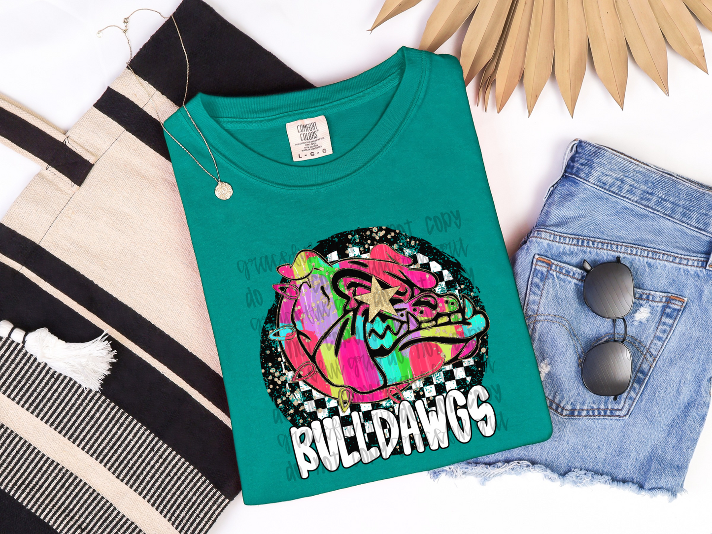 Neon Retro Mascot Bulldawgs