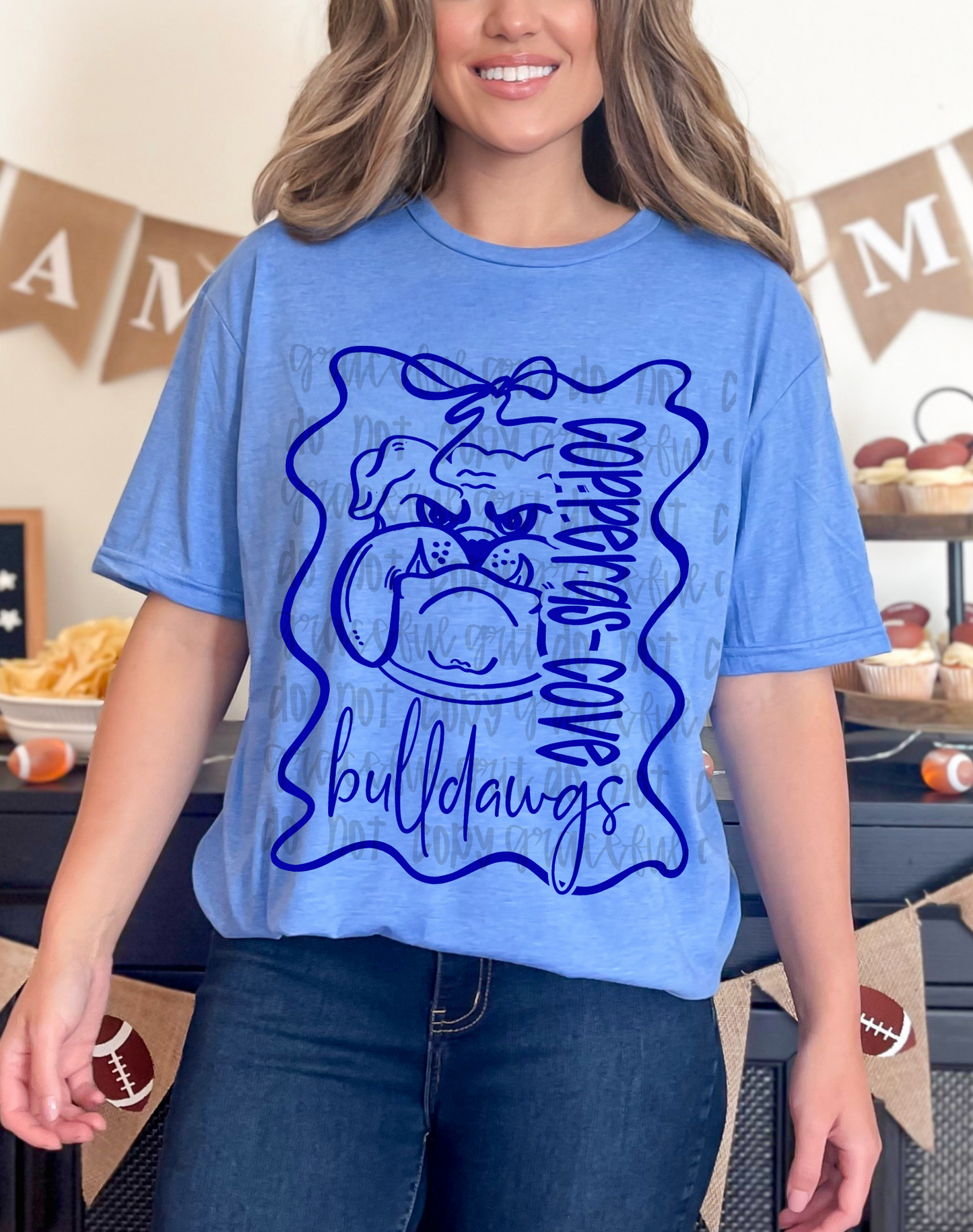 Blue Bulldawgs Bow Frame