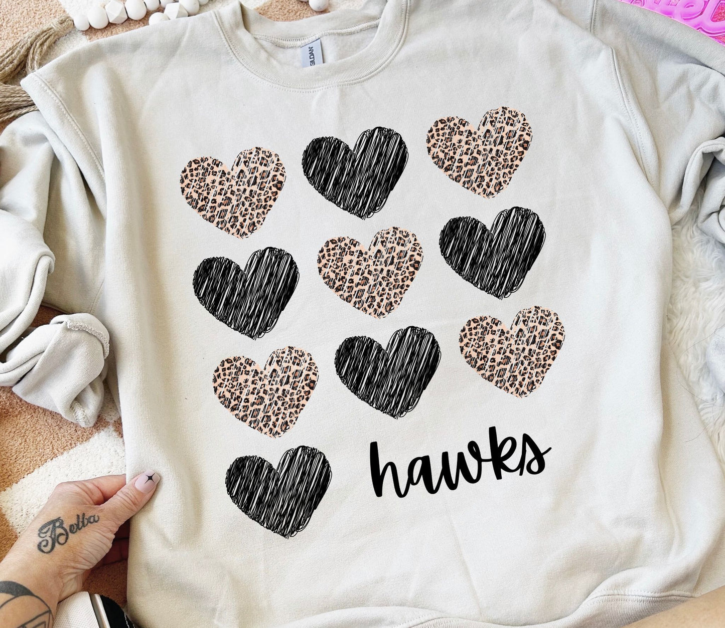 Leopard Hearts Hawks