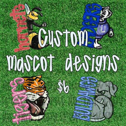 Custom Split Face Mascot Design