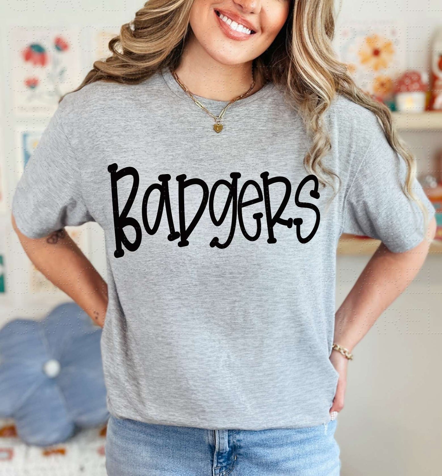 Badgers Black Funky Serif