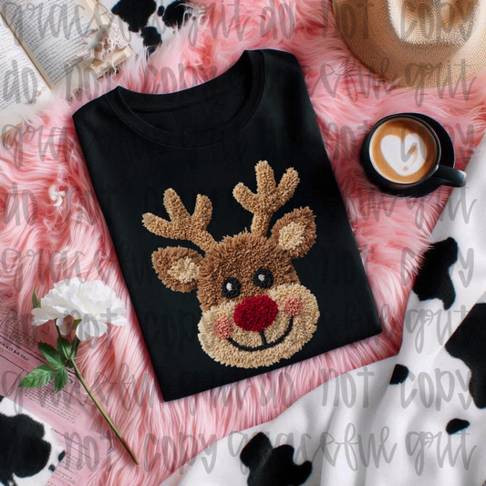 Faux Yarn Rudolph