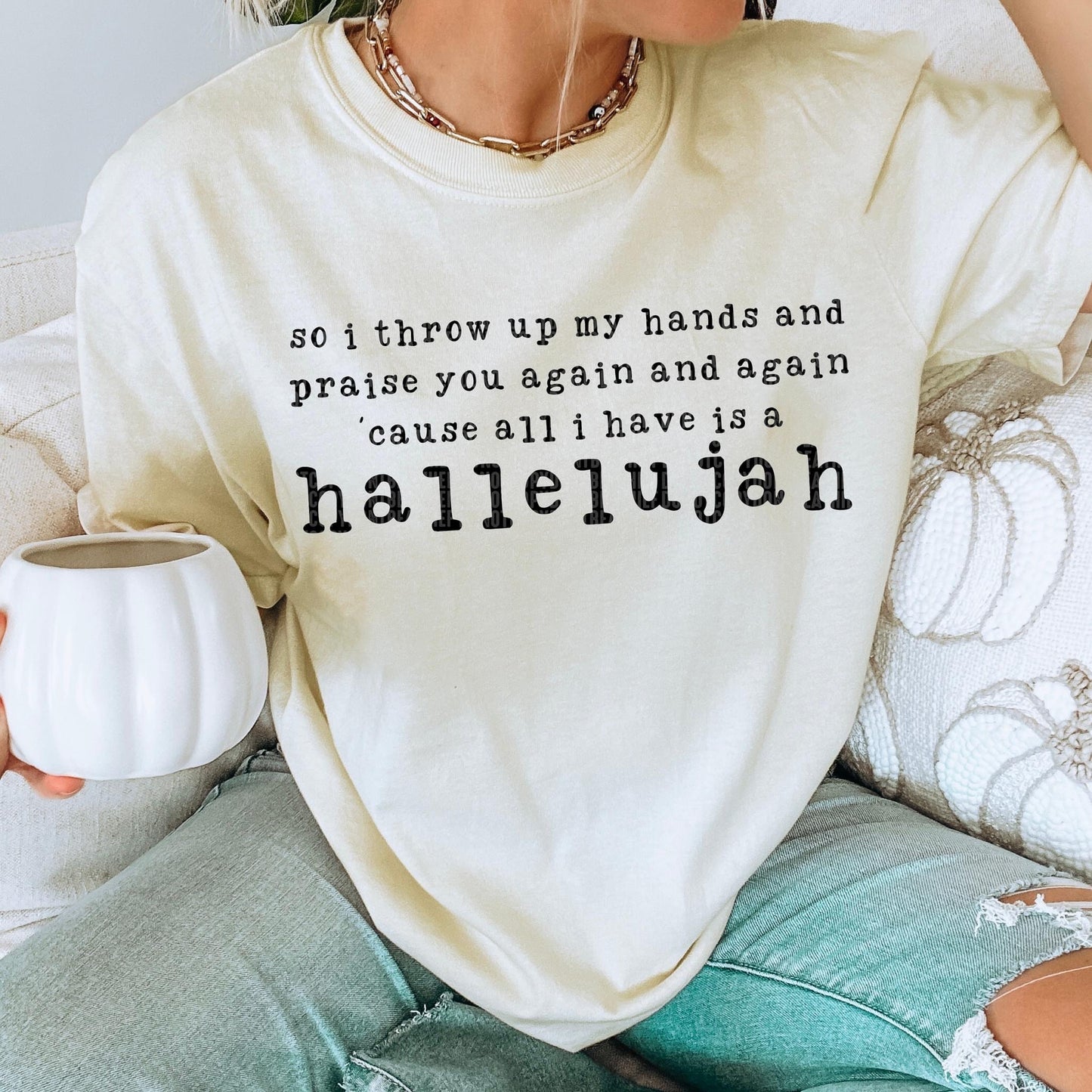 Hallelujah Lyrics Tee