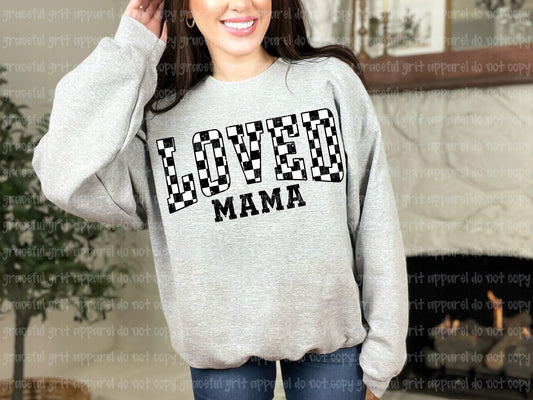 Loved Mama Black Checkers
