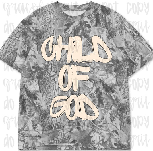 Camo Boxy Tee Child of God