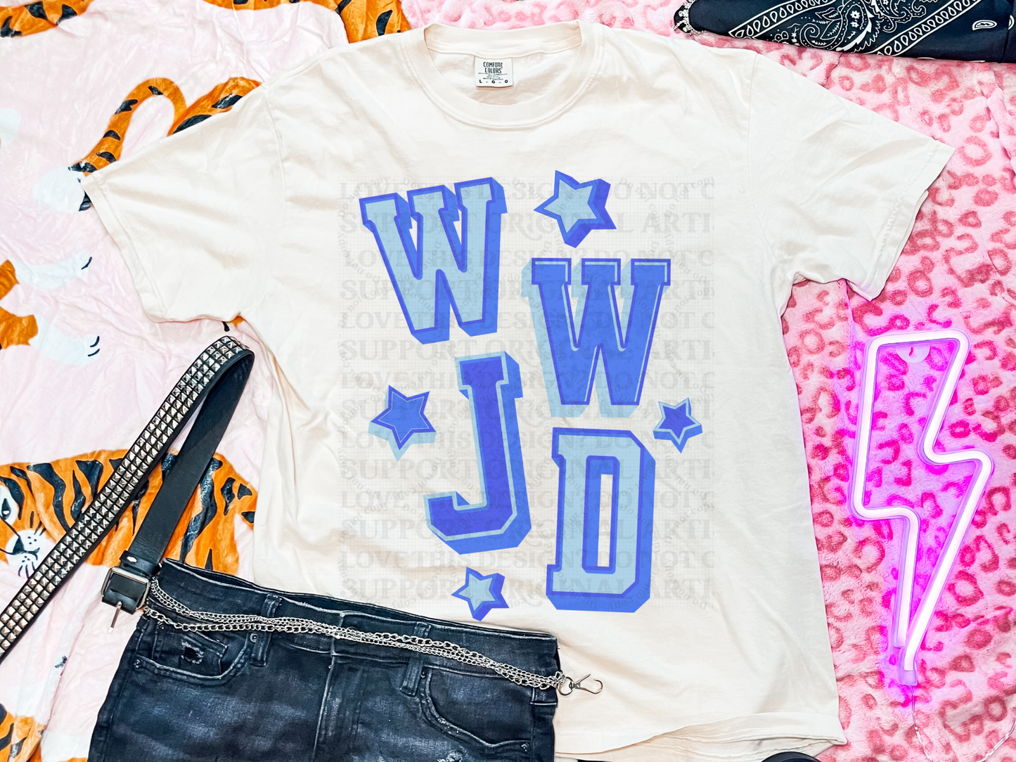 WWJD blue