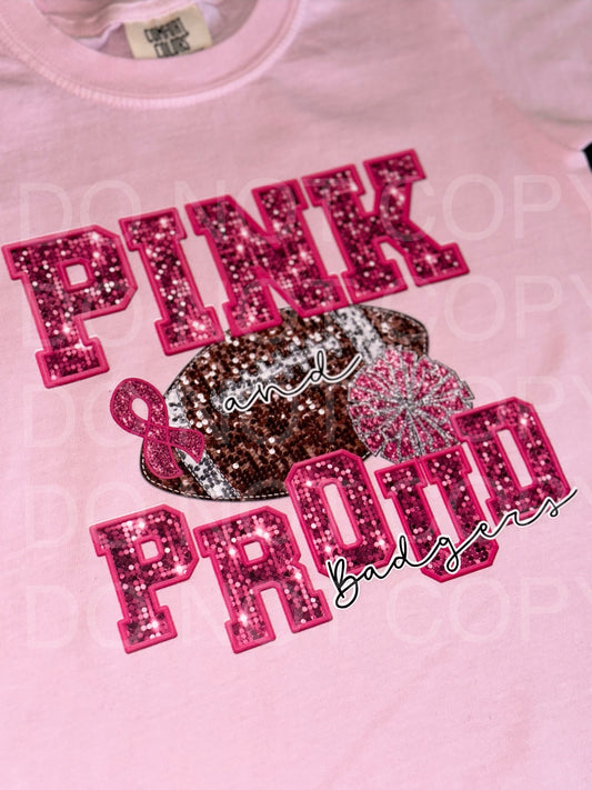 Pink & Proud Faux Sequins