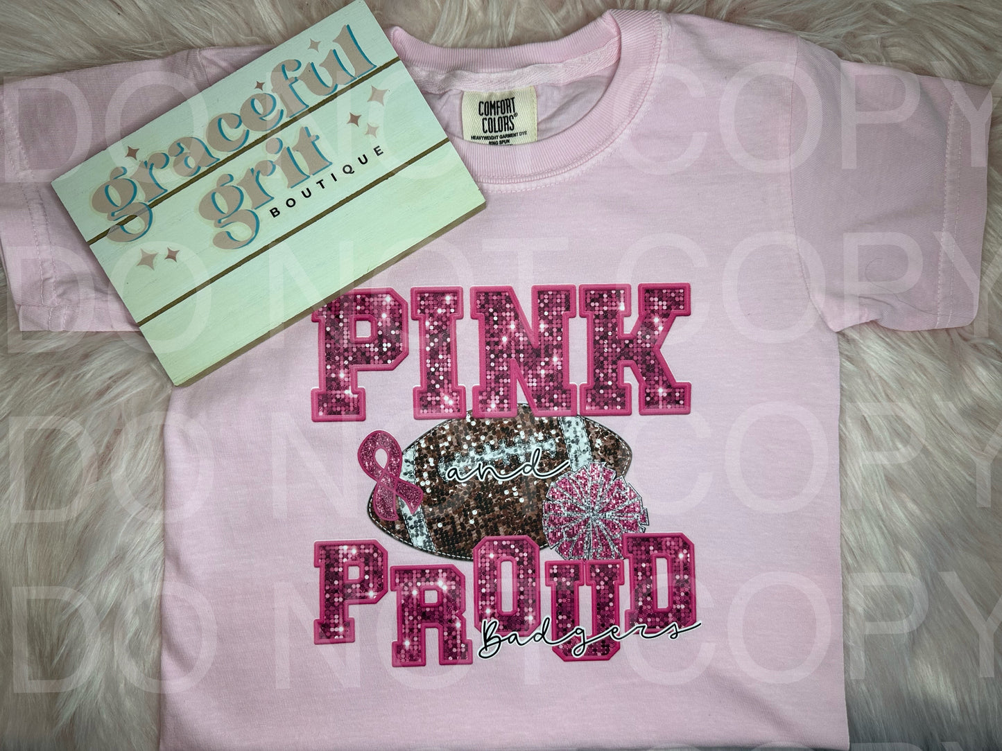 Pink & Proud Faux Sequins