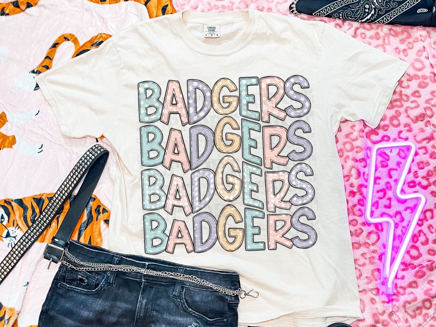 Badgers Pastel Stacked