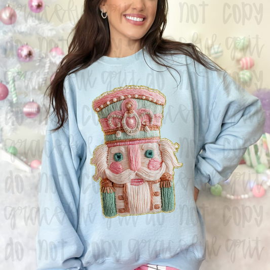 Faux Yarn Nutcracker