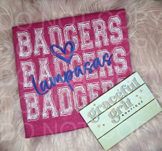 Pink Out Badgers tee