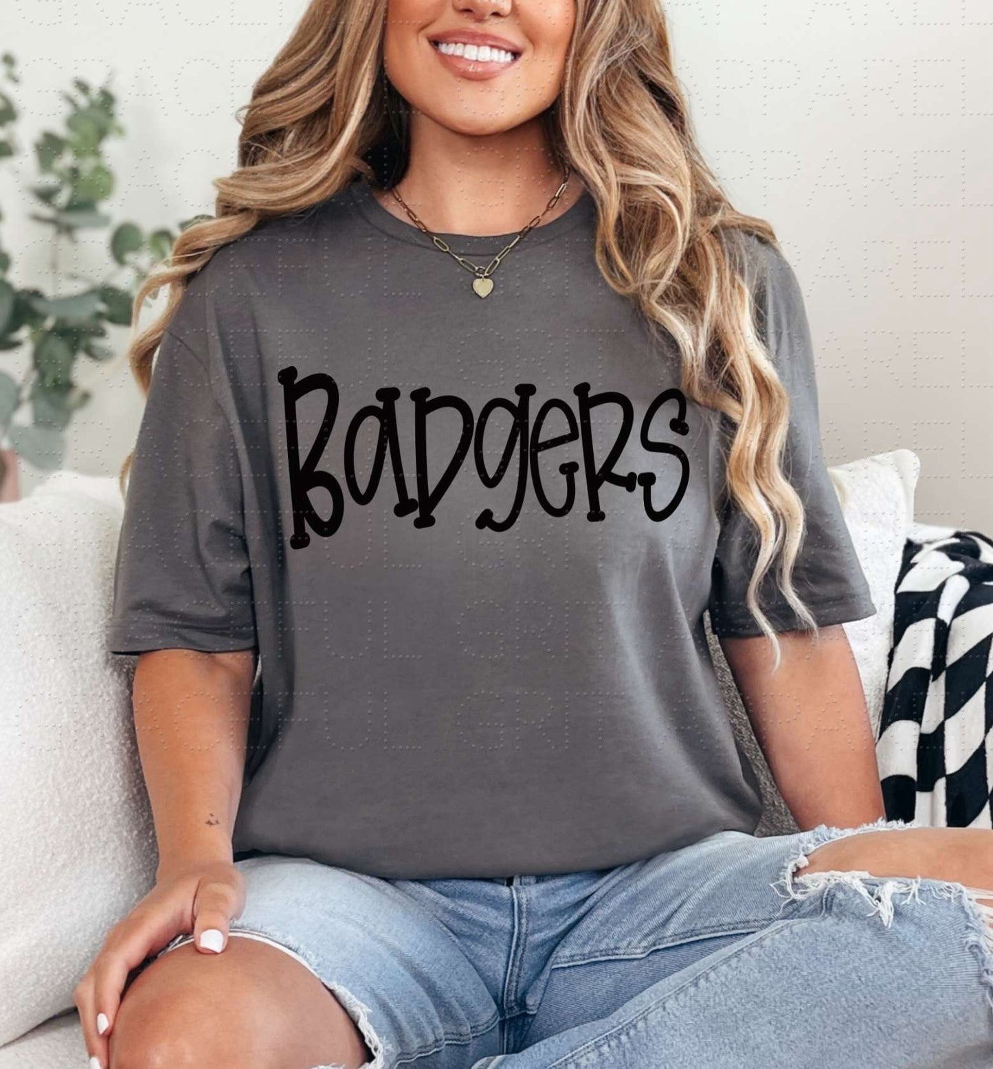 Badgers Black Funky Serif