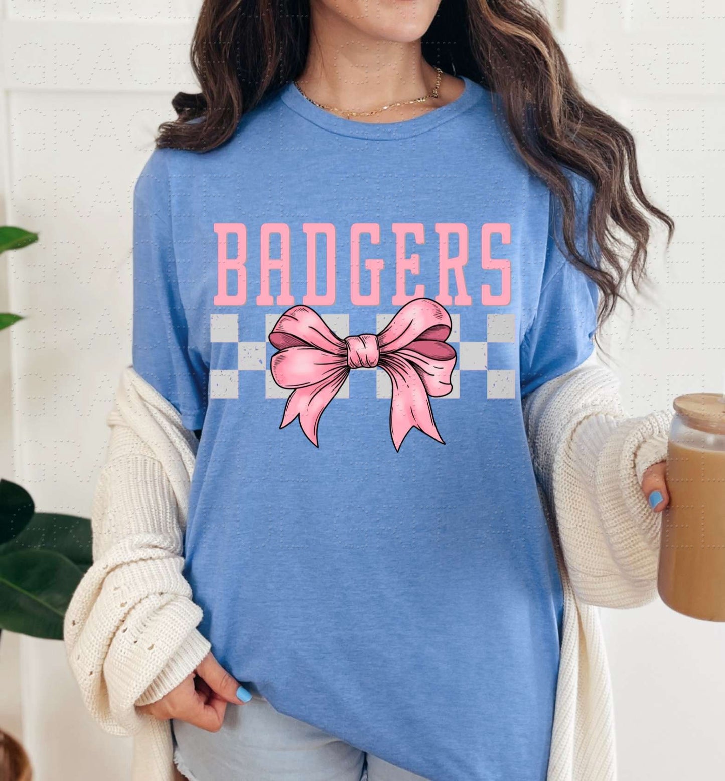 Badgers Pink Bow