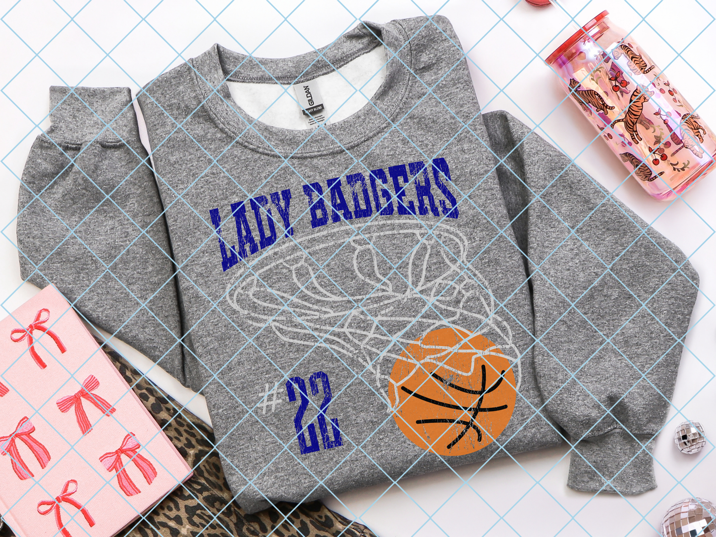 Lady Badgers Net with number