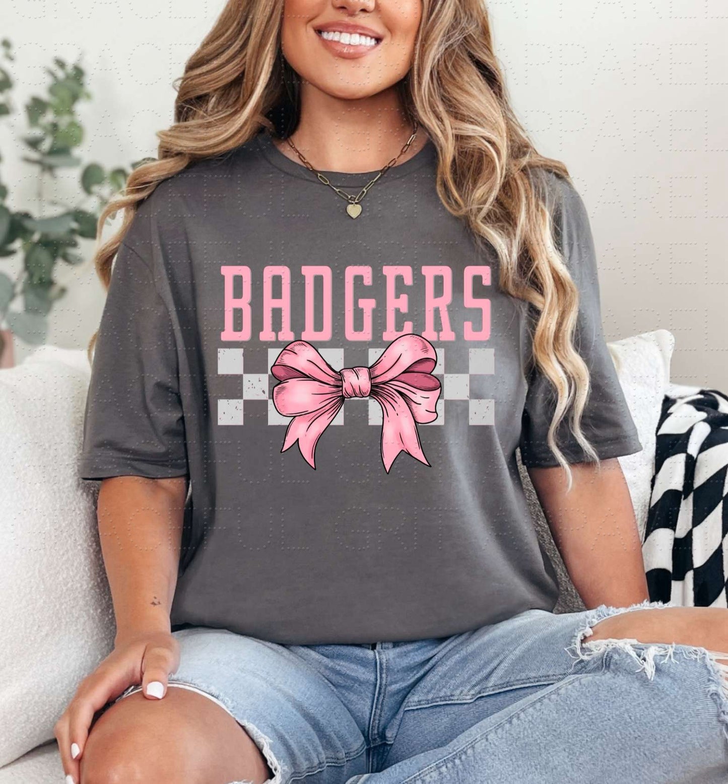 Badgers Pink Bow