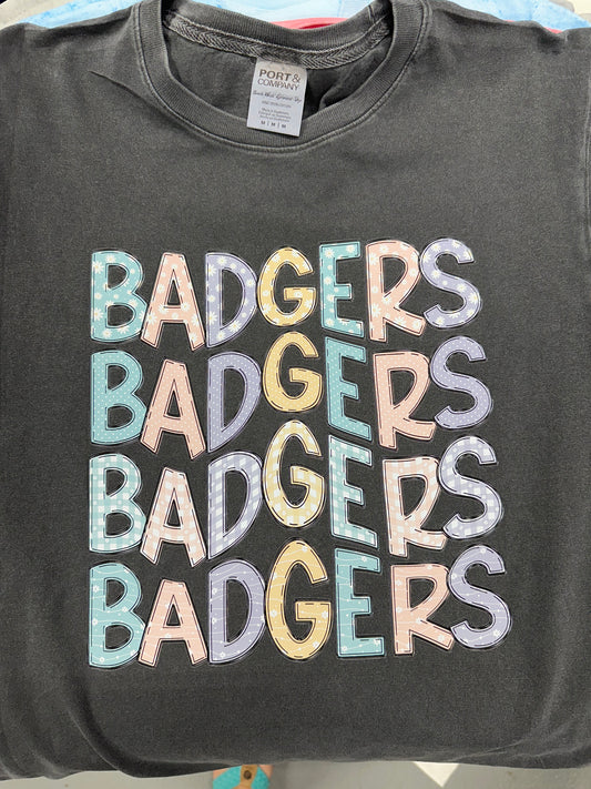 39 Pastel Stacked Badgers