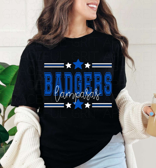 Badgers Stars and Stripe Lampasas