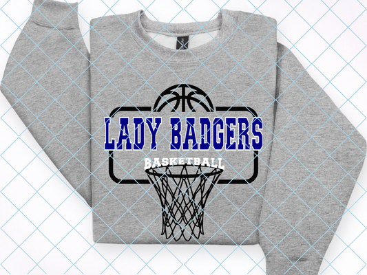Lady Badger Basketball Backboard