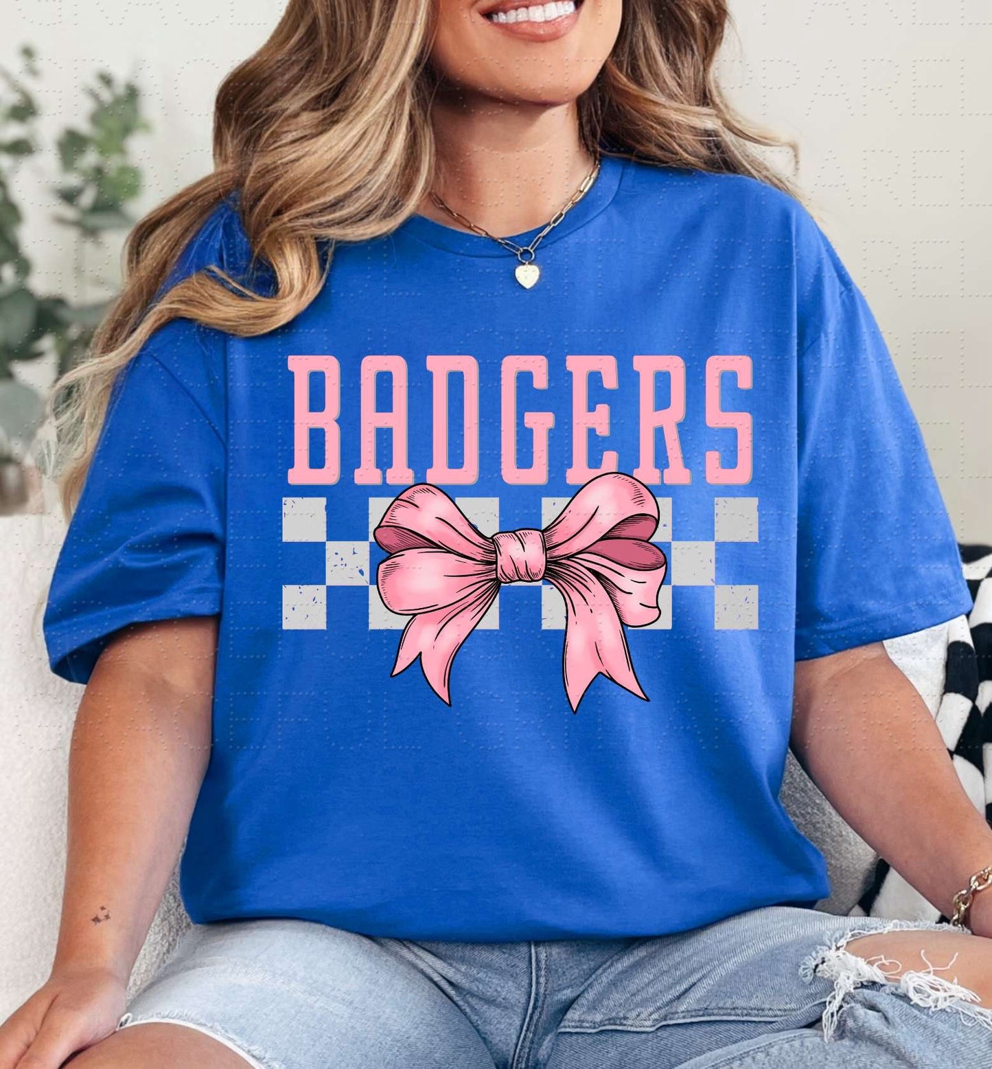 Badgers Pink Bow