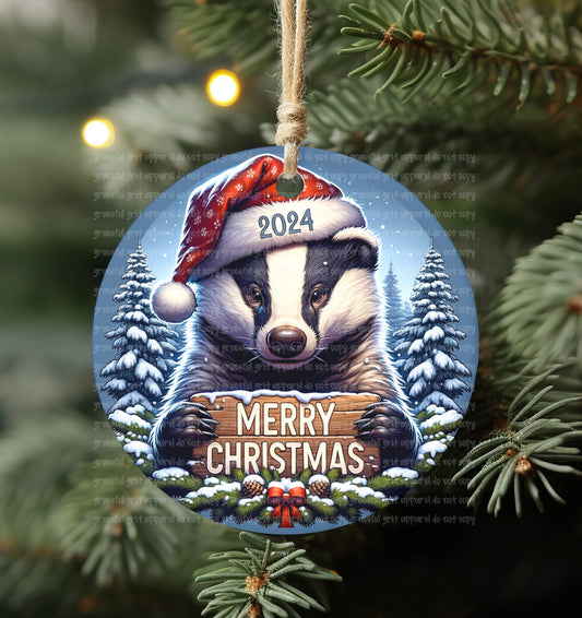 Badger Ornament Class of 2030