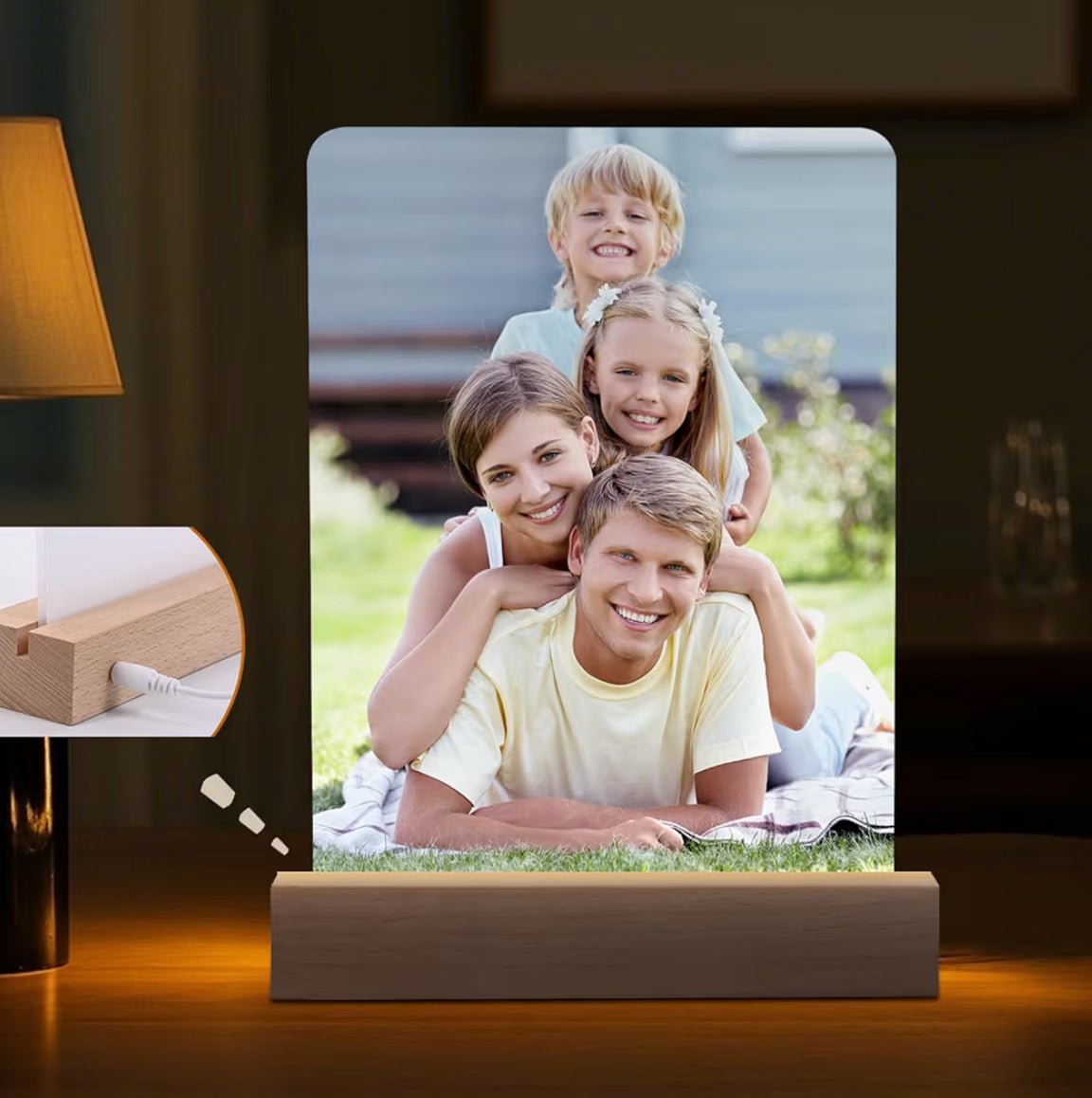 Backlit Standing Photo 5x7