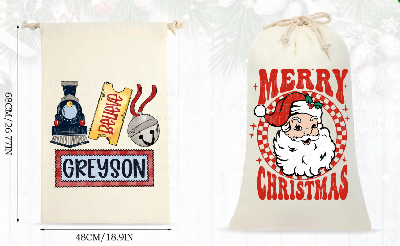 Canvas Personalized Gift Sack