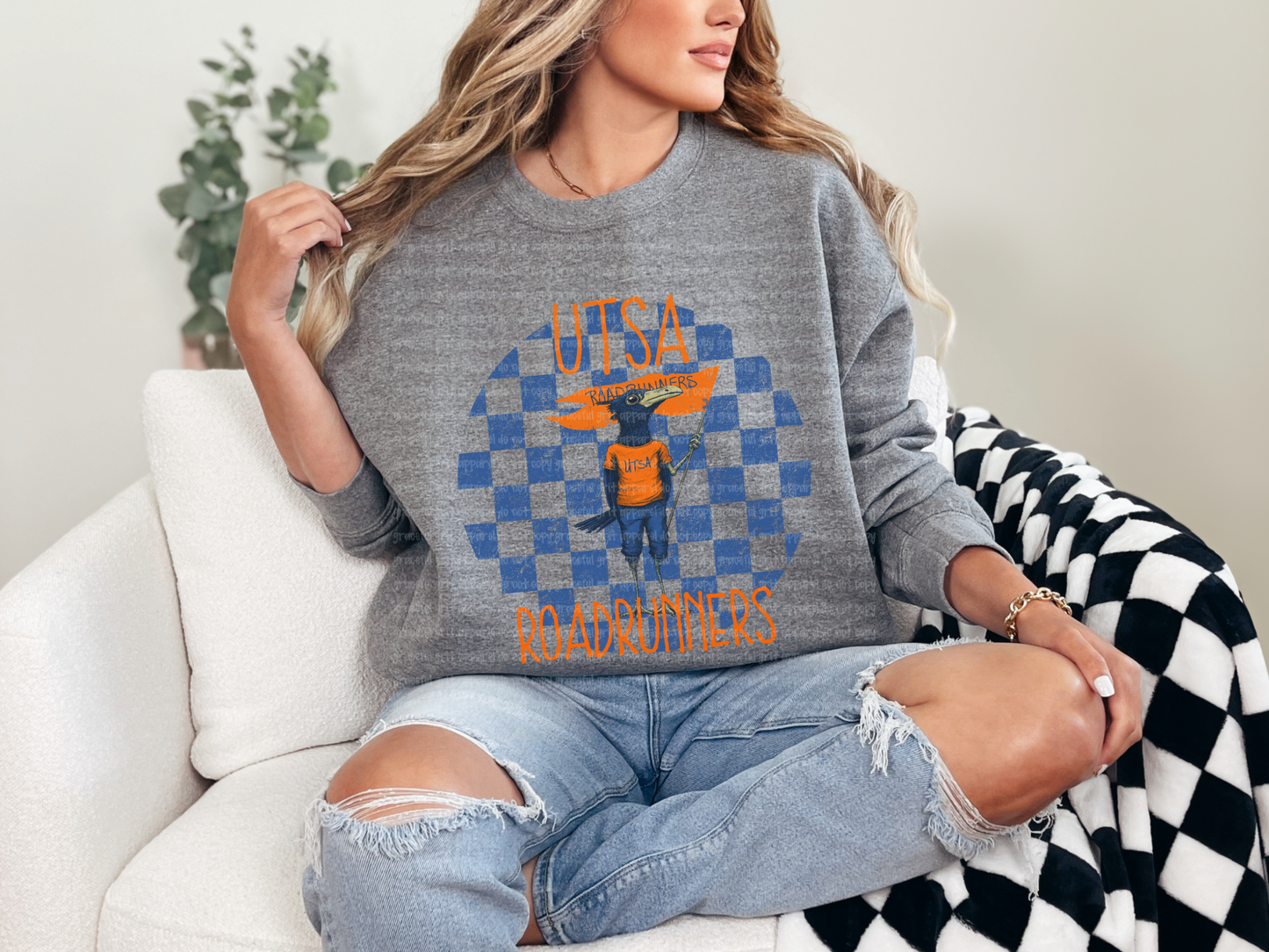 UTSA Vintage Checkered