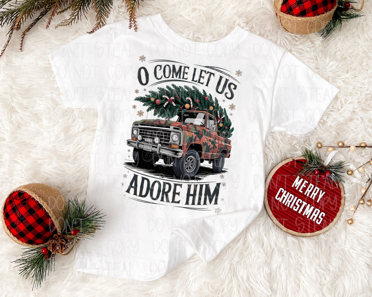 Adore Him Truck Boys Tee