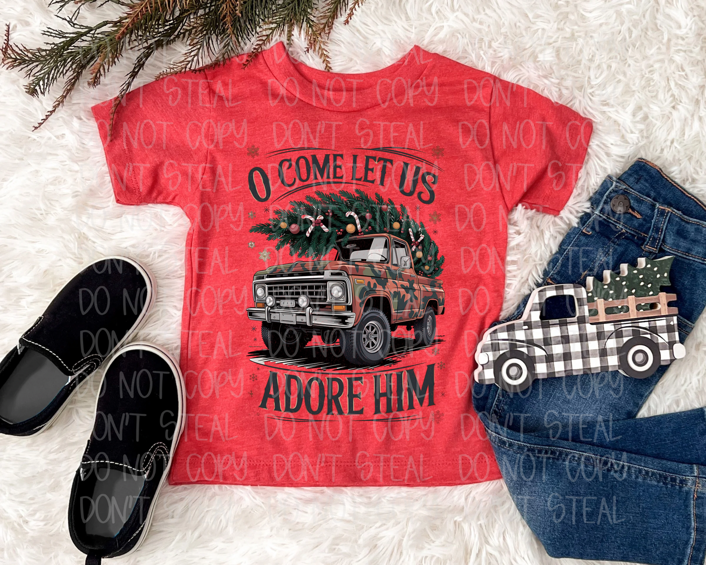 Adore Him Truck Boys Tee