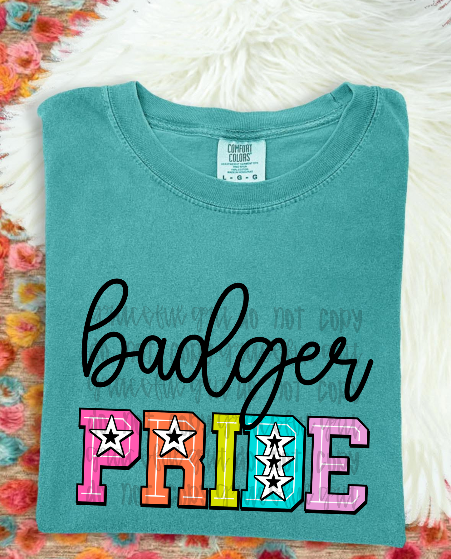 Badger Pride Colorful Stars