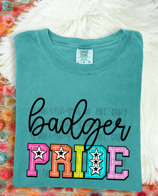 Badger Pride Colorful Stars