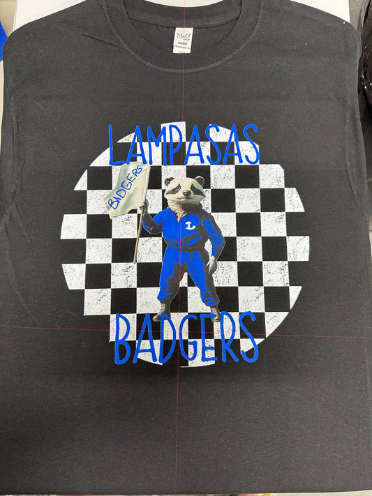 69 Badger Holding Flag