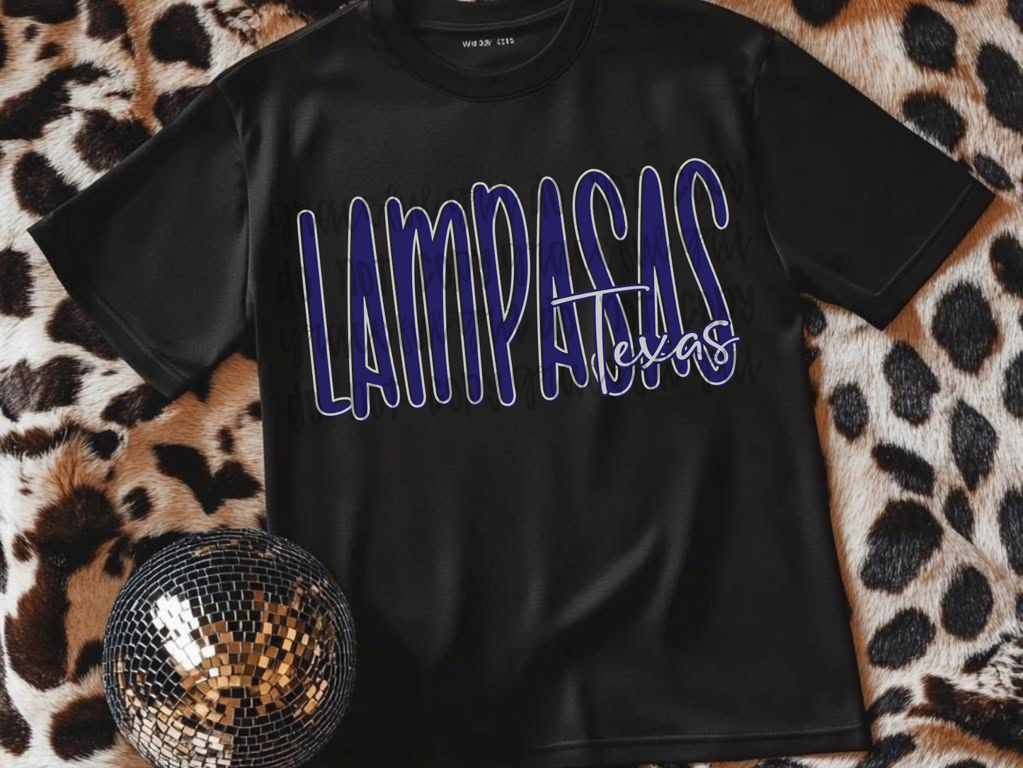 Outlined Lampasas Texas