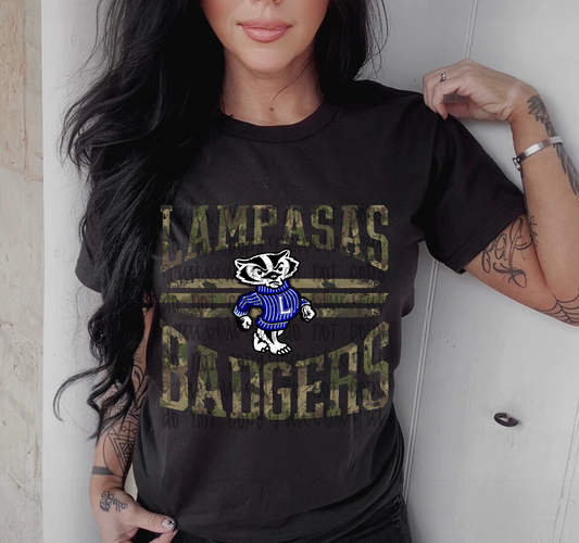 Camo Lamp Badgers