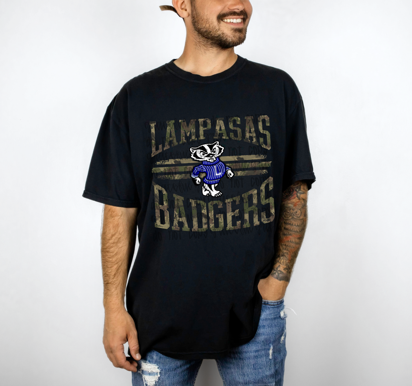 Camo Lamp Badgers