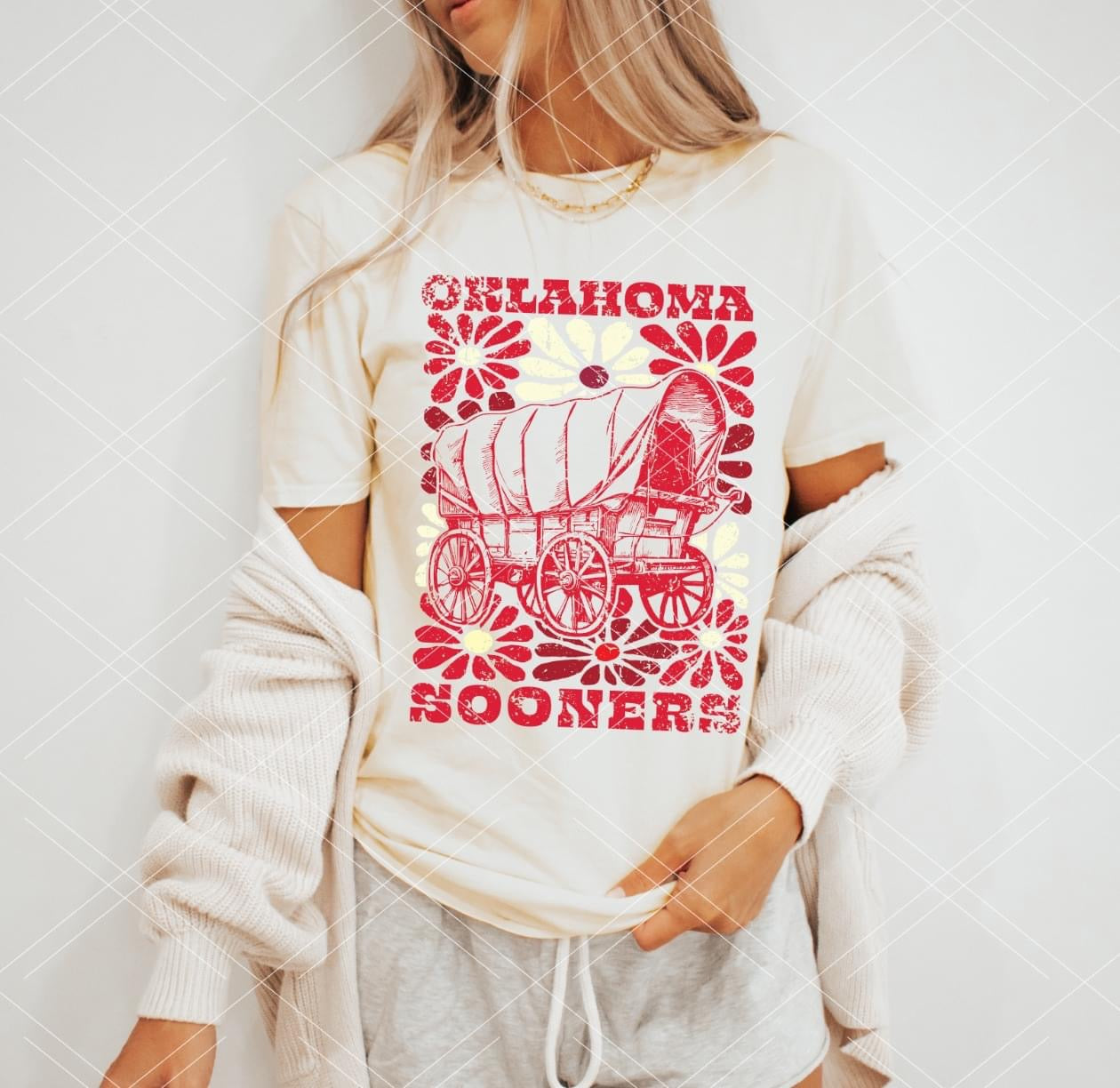 Sooner Groovy Floral Mascot