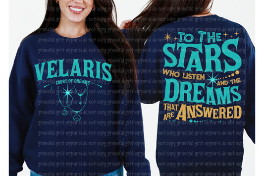 Stars Who Listened front and back design