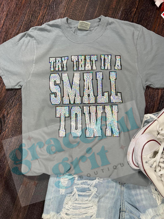 Small Town comfort colors tee